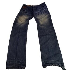 Men's Bare Fox Premium Couture 26x33 Dark Wash Jeans Y2K Streetwear Denim